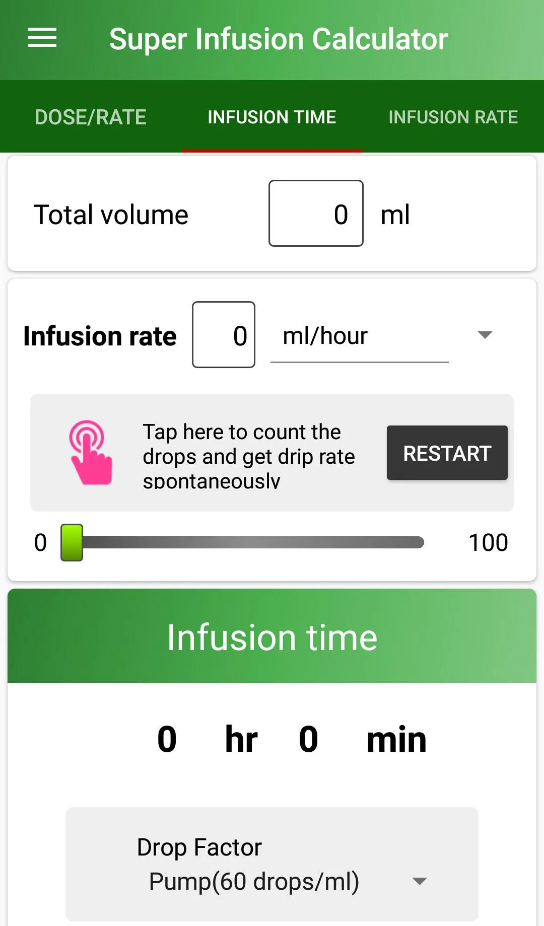 Super Infusion Calculator | Indus Appstore | Screenshot