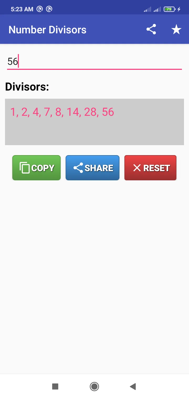 Number Divisors | Indus Appstore | Screenshot