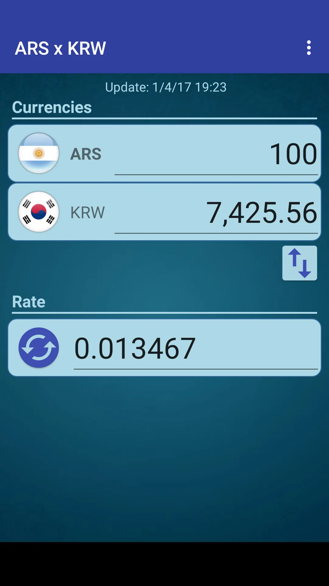 Arg. Peso x South Korean Won | Indus Appstore | Screenshot