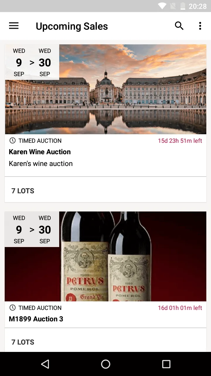 Maison 1899 Auctions | Indus Appstore | Screenshot