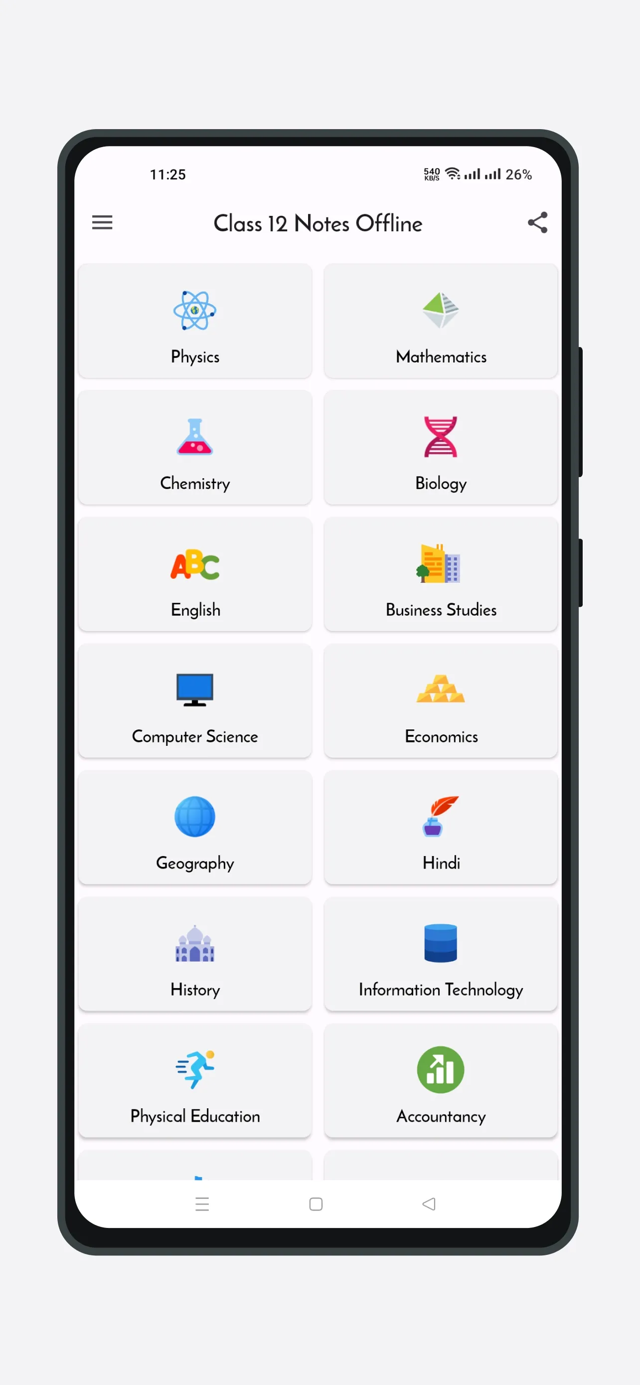 Class 12 Notes Offline | Indus Appstore | Screenshot