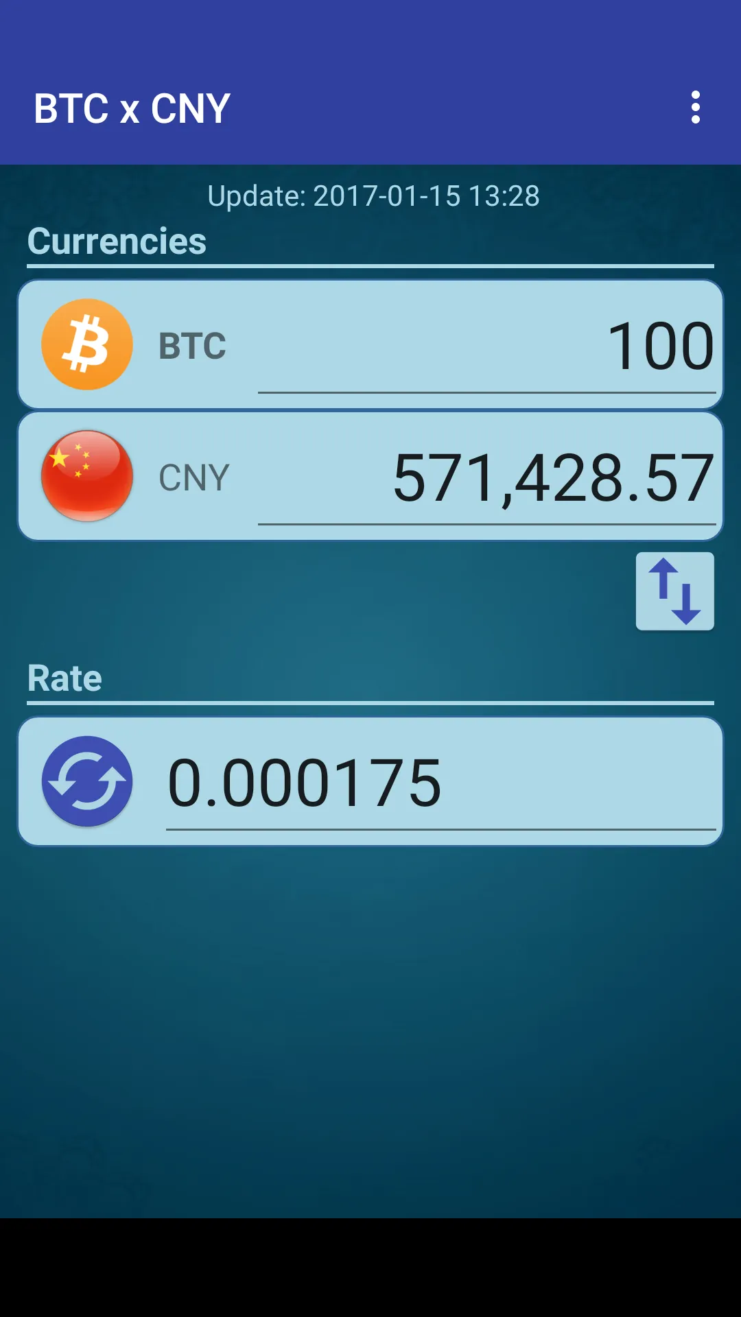 Bitcoin x Chinese Yuan | Indus Appstore | Screenshot