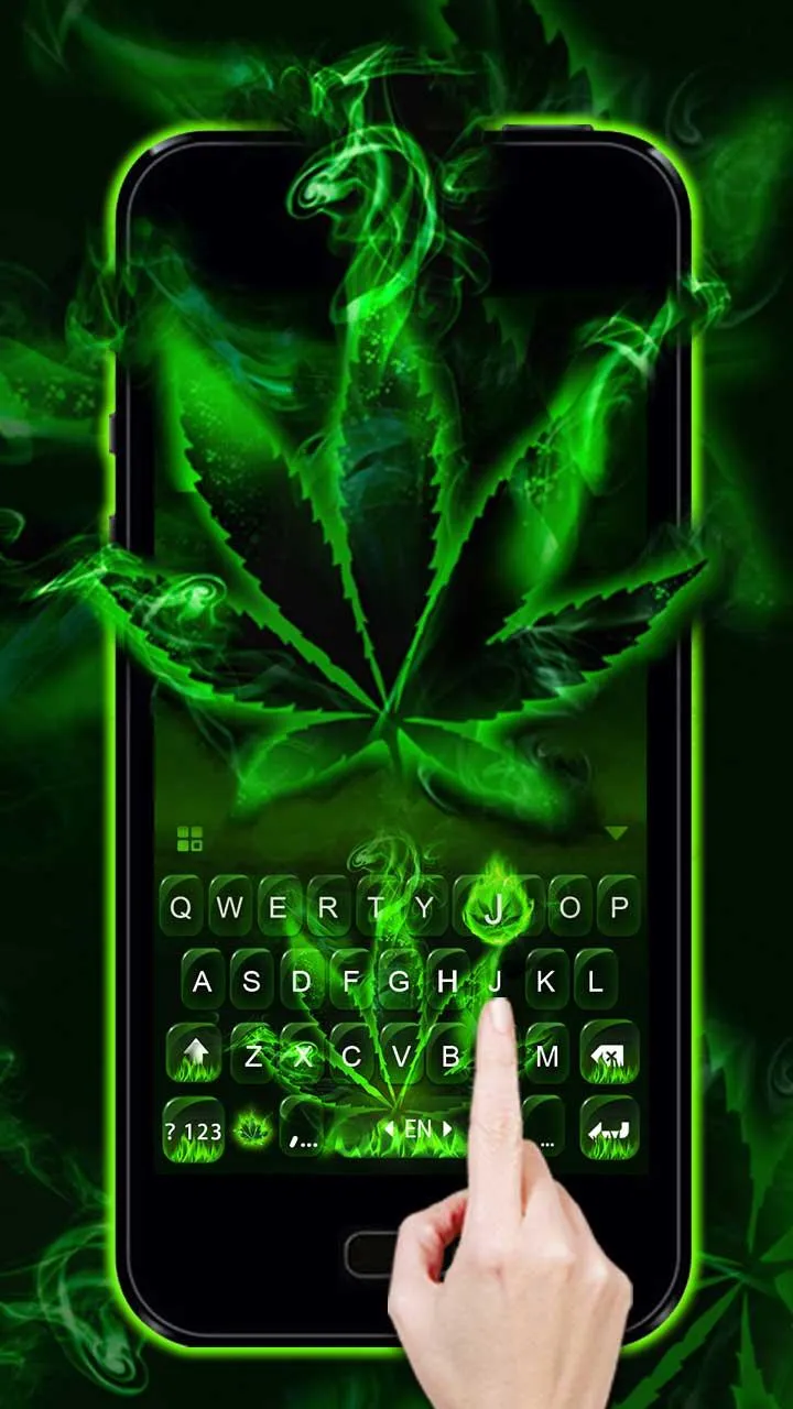 Rasta Weed Keyboard Theme | Indus Appstore | Screenshot