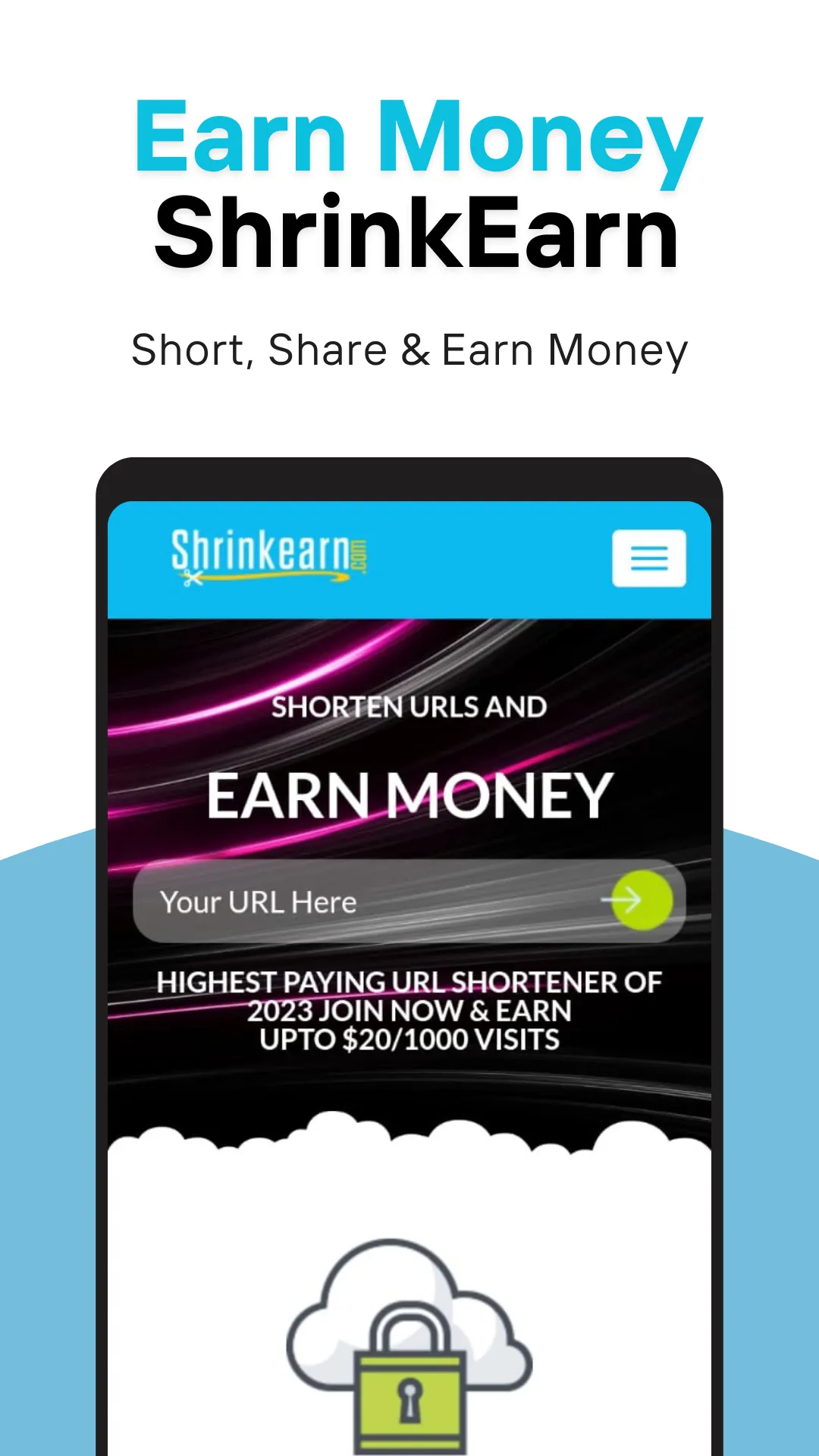 ShrinkEarn - Earn Money Online | Indus Appstore | Screenshot