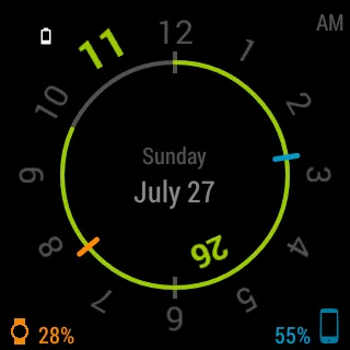 Chrono Watch Face for Wear | Indus Appstore | Screenshot