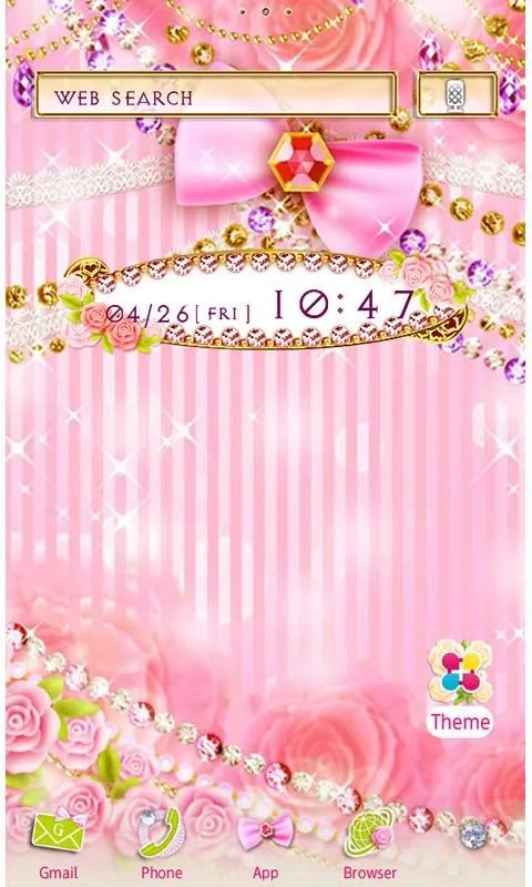 Dolly Pink Wallpaper Theme | Indus Appstore | Screenshot