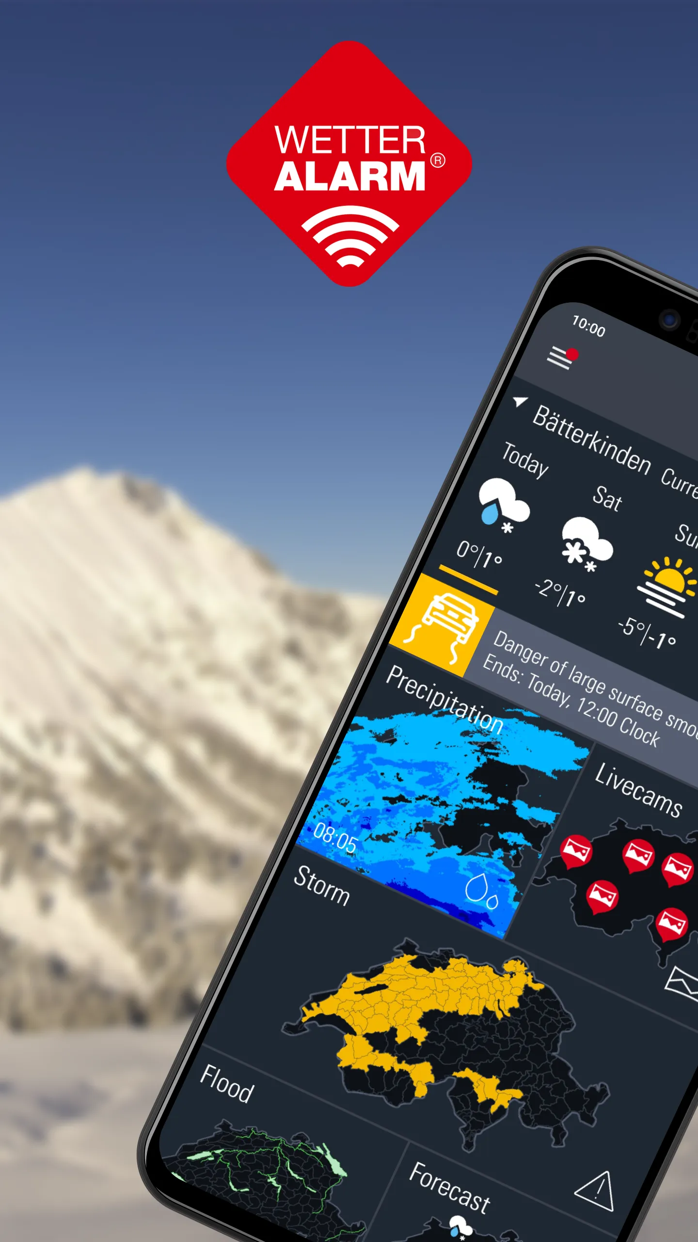 Weather Alarm - Swiss Meteo | Indus Appstore | Screenshot