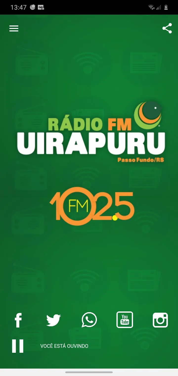 Rádio Uirapuru | Indus Appstore | Screenshot