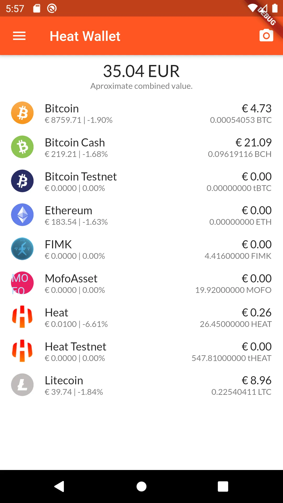 Heat Wallet | Indus Appstore | Screenshot