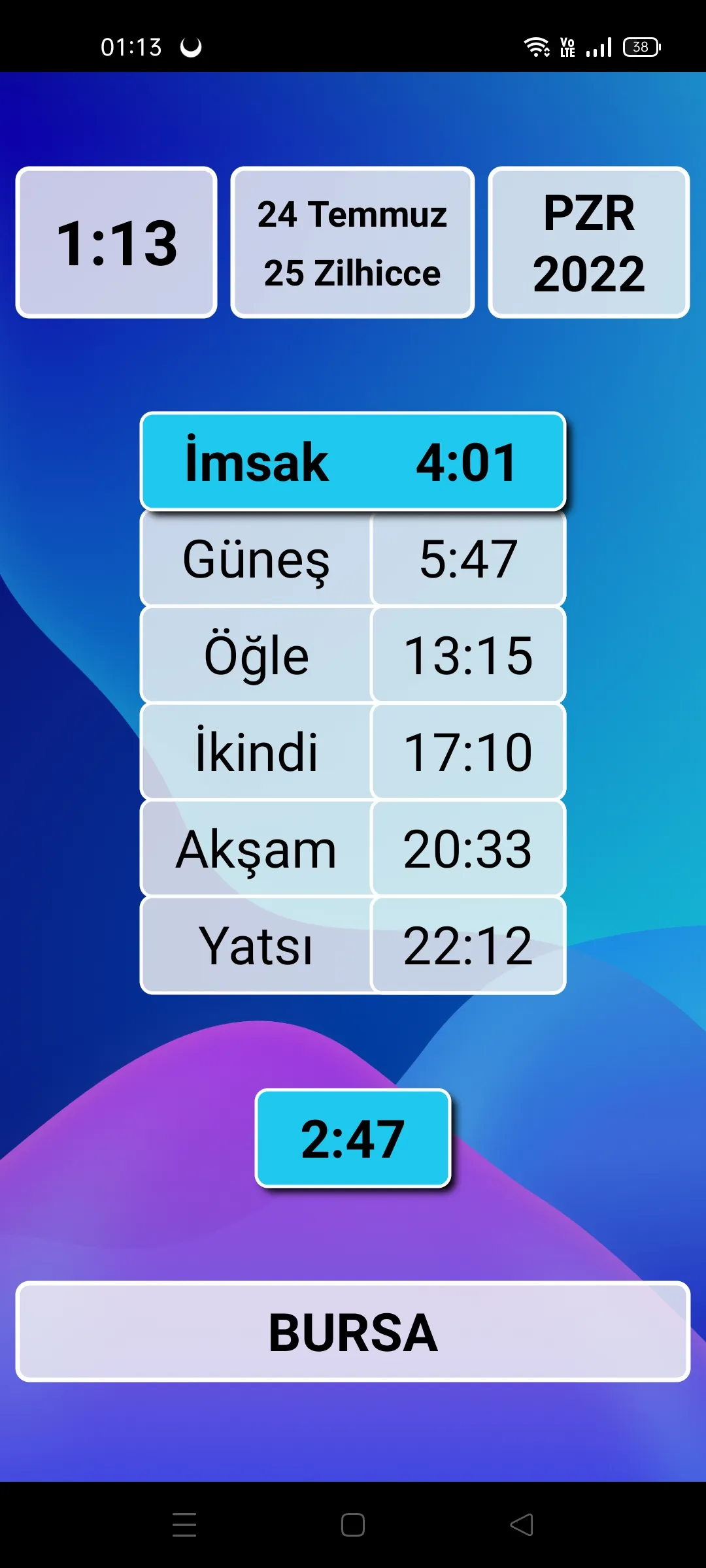 CepVakit: Namaz Vakitleri | Indus Appstore | Screenshot