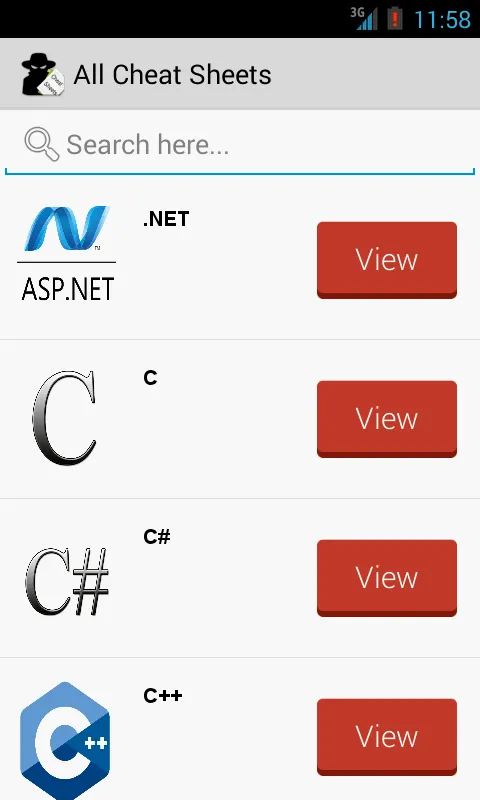 All Programming Cheat Sheets | Indus Appstore | Screenshot