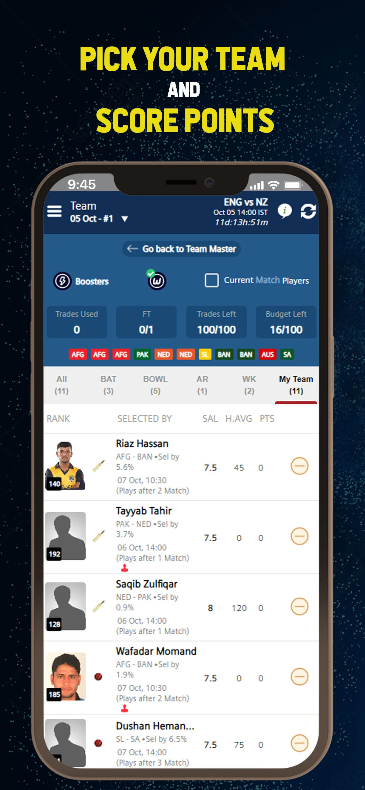 eClerx Fantasy League | Indus Appstore | Screenshot