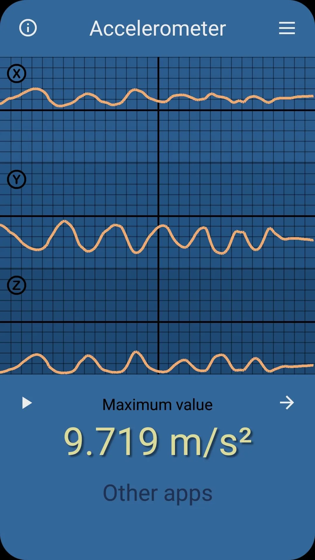 Accelerometer | Indus Appstore | Screenshot