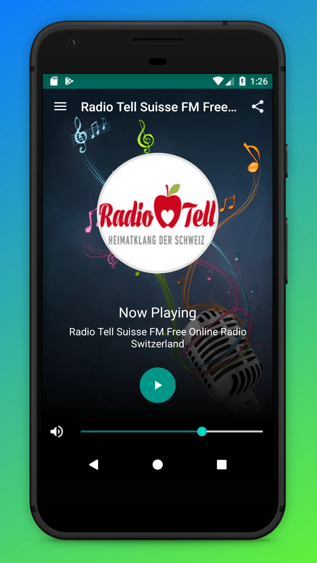 Radio Tell App Schweiz Online | Indus Appstore | Screenshot