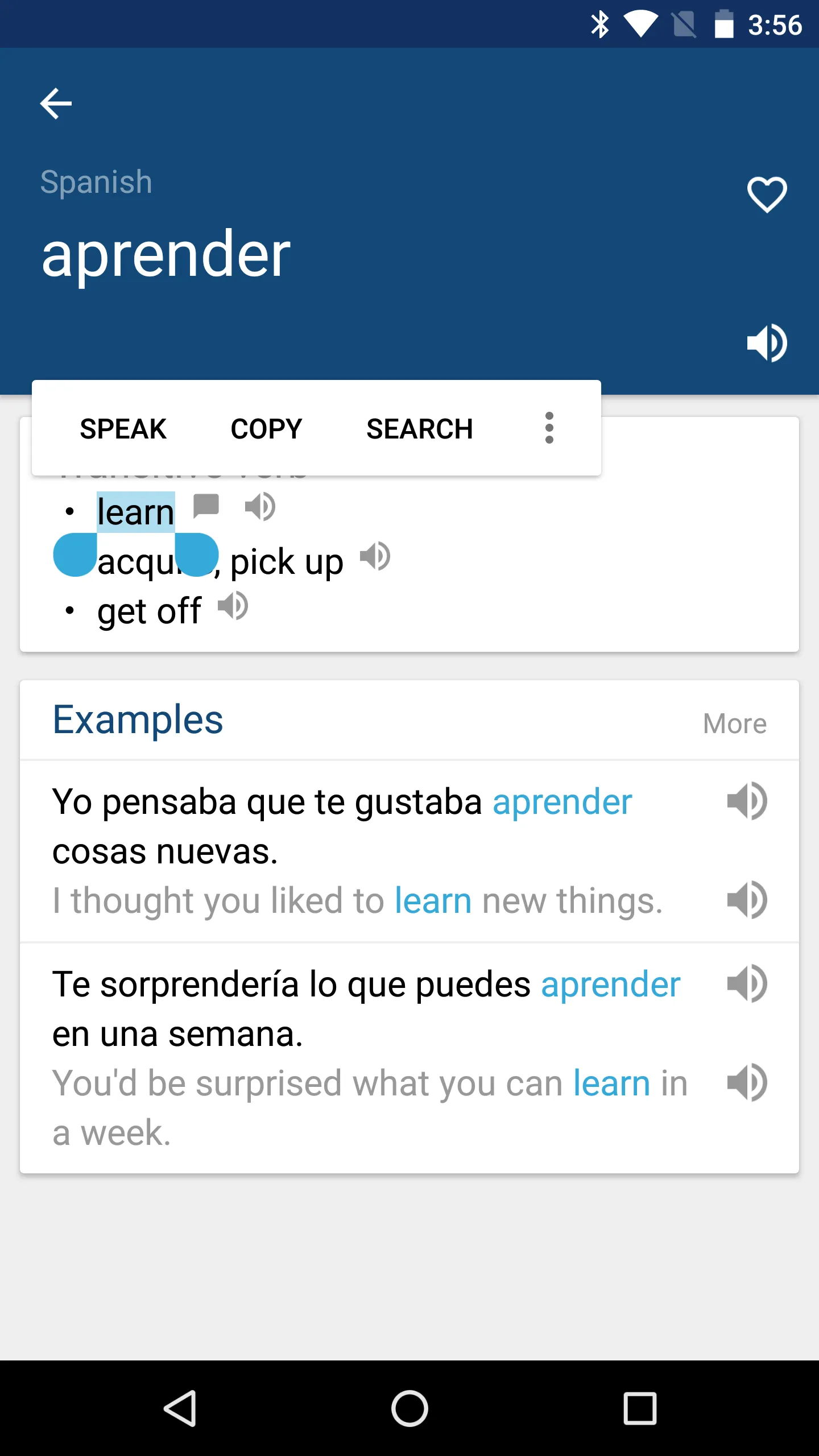 Spanish English Dictionary | Indus Appstore | Screenshot