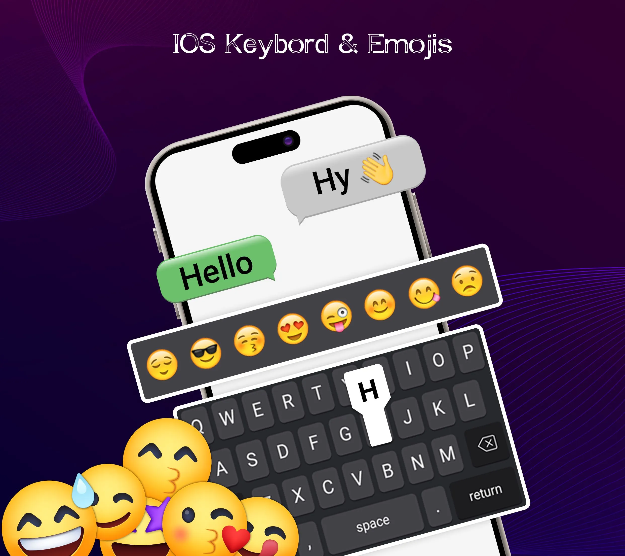 iPhone Keyboard iOS Emojis | Indus Appstore | Screenshot