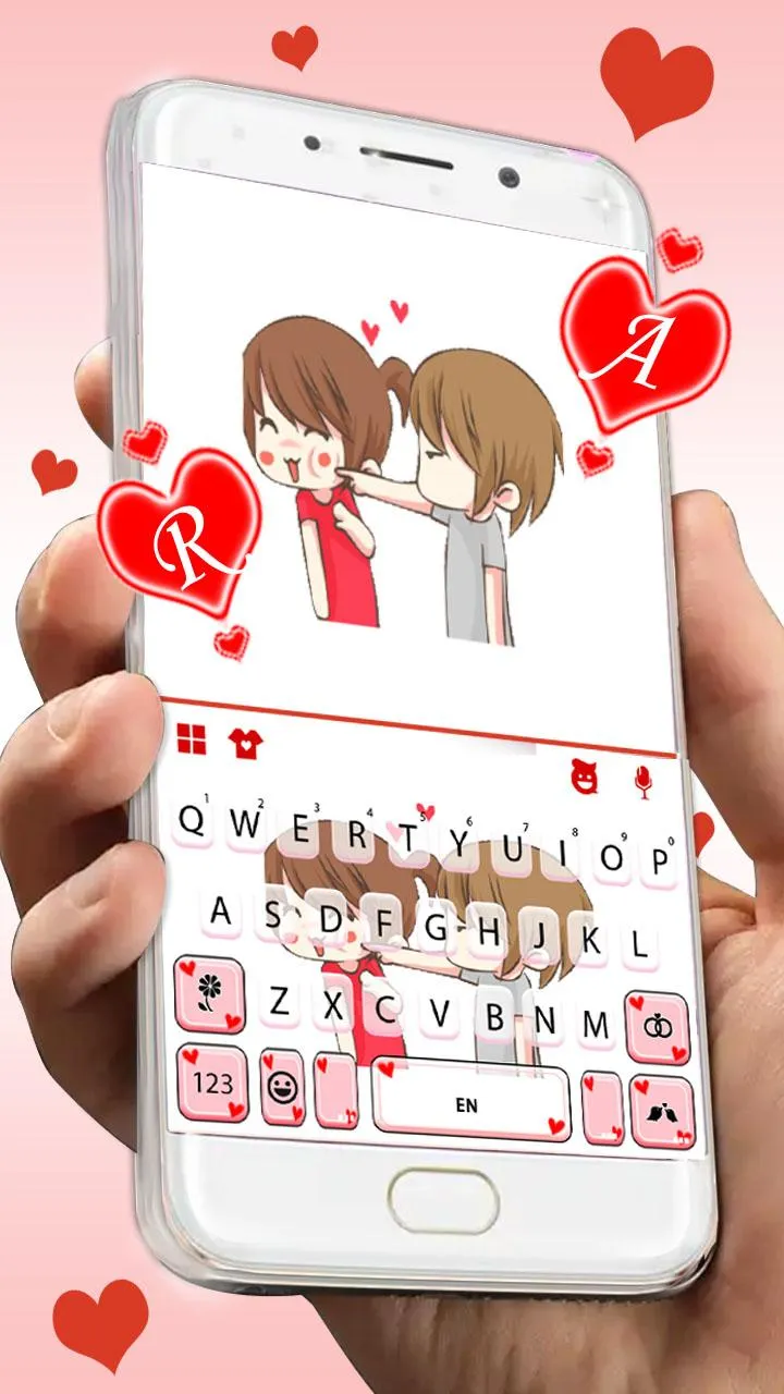 Playful Couple Keyboard Theme | Indus Appstore | Screenshot