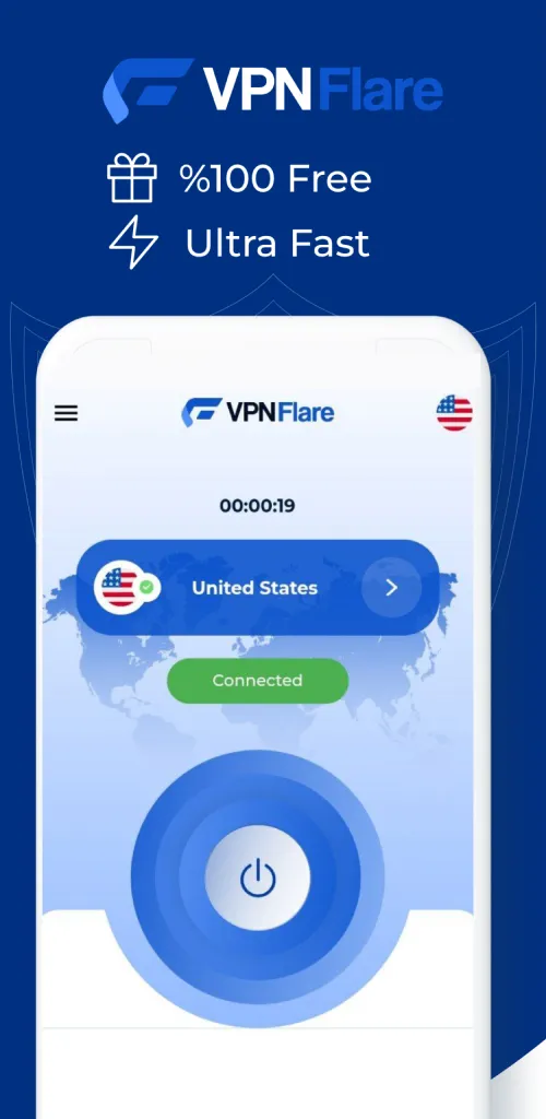 VPN FLARE - SECURE & FAST VPN | Indus Appstore | Screenshot