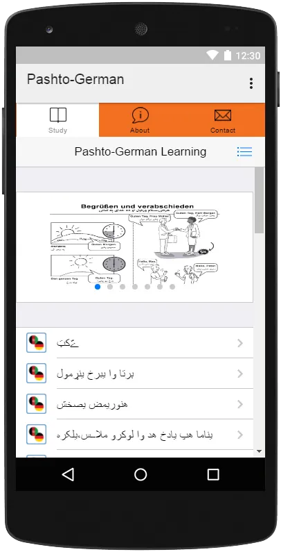 Pashto To German Learning | Indus Appstore | Screenshot