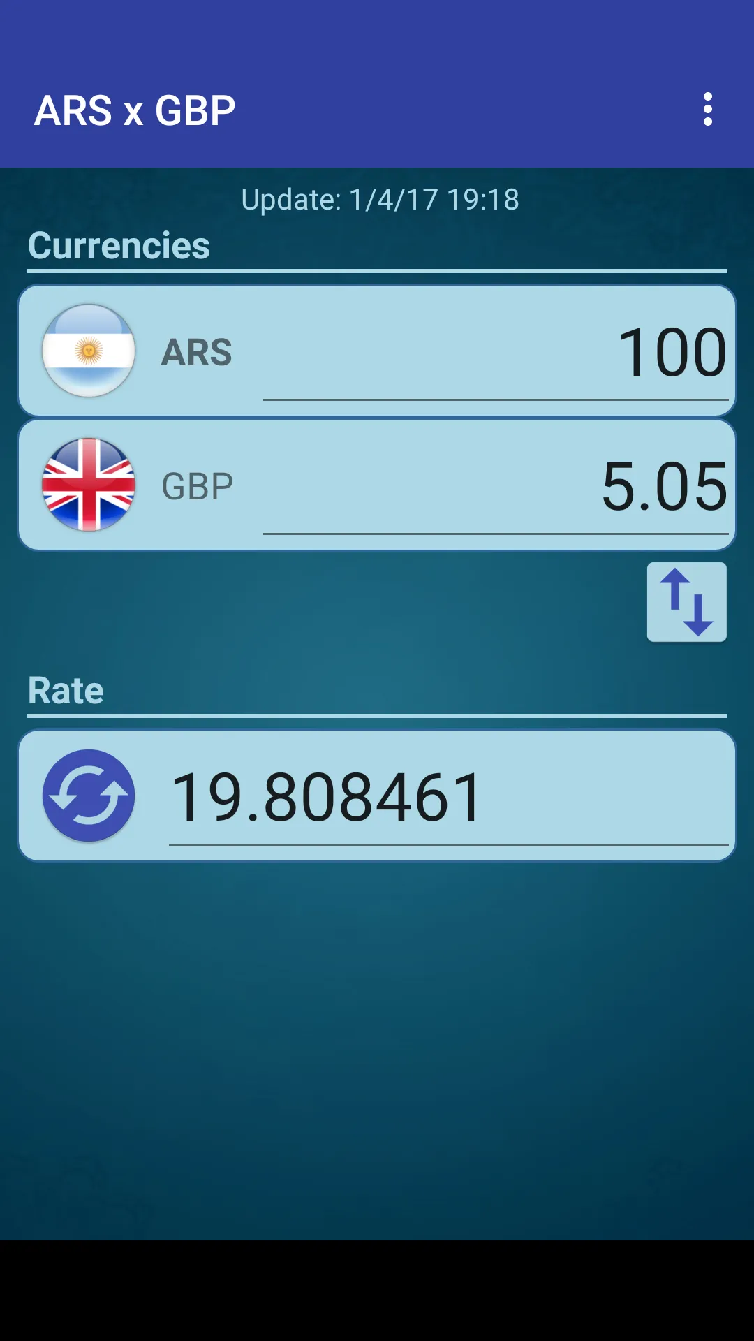 Argentine Peso x British Pound | Indus Appstore | Screenshot