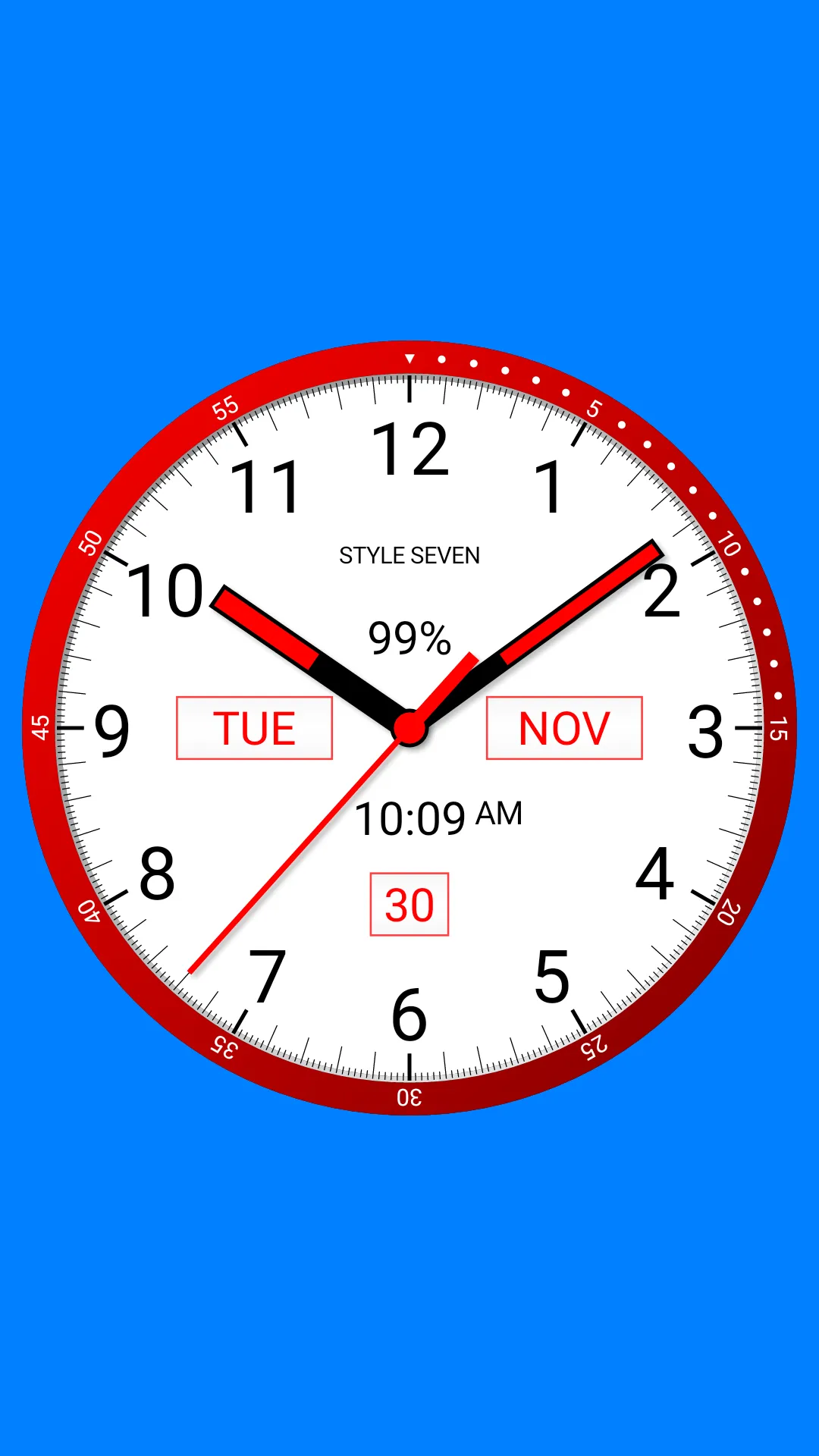 Color Analog Clock-7 | Indus Appstore | Screenshot