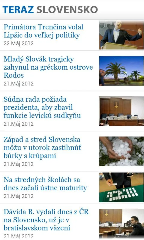 TERAZ.SK | Indus Appstore | Screenshot