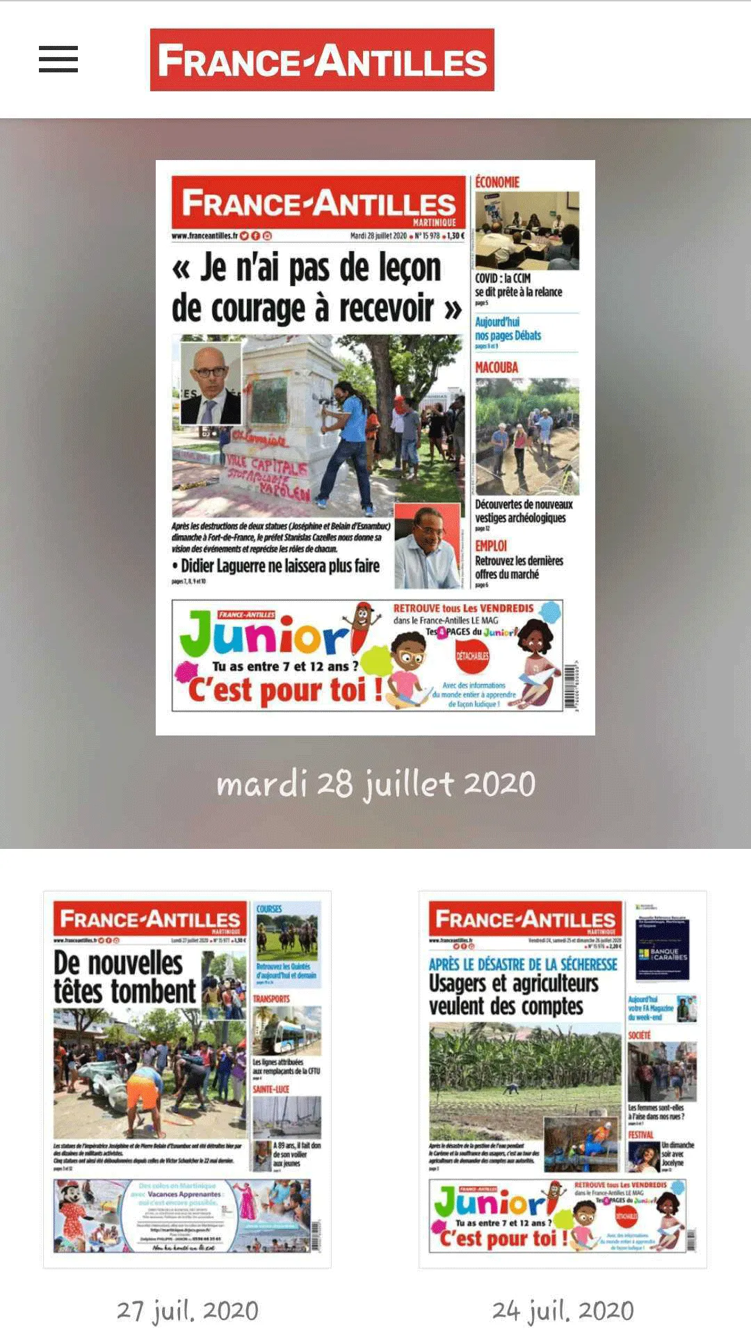 France-Antilles Mqe Journal | Indus Appstore | Screenshot