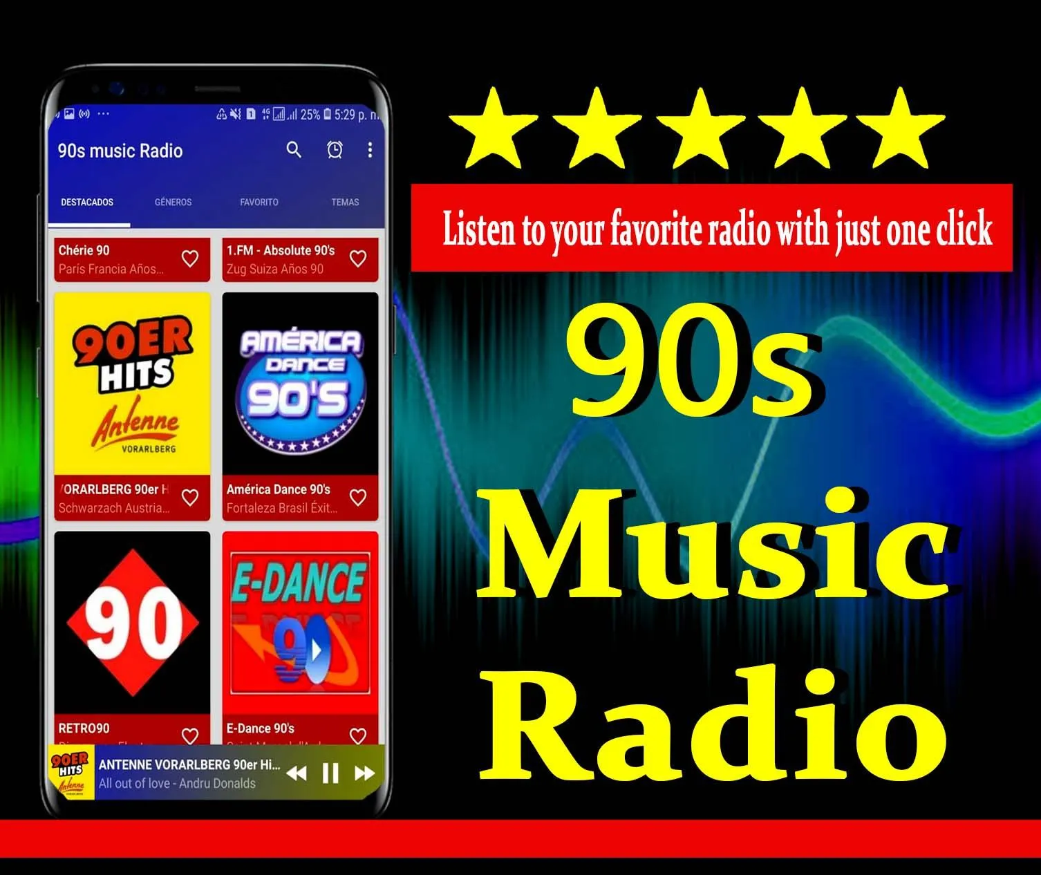 90s Music radio | Indus Appstore | Screenshot