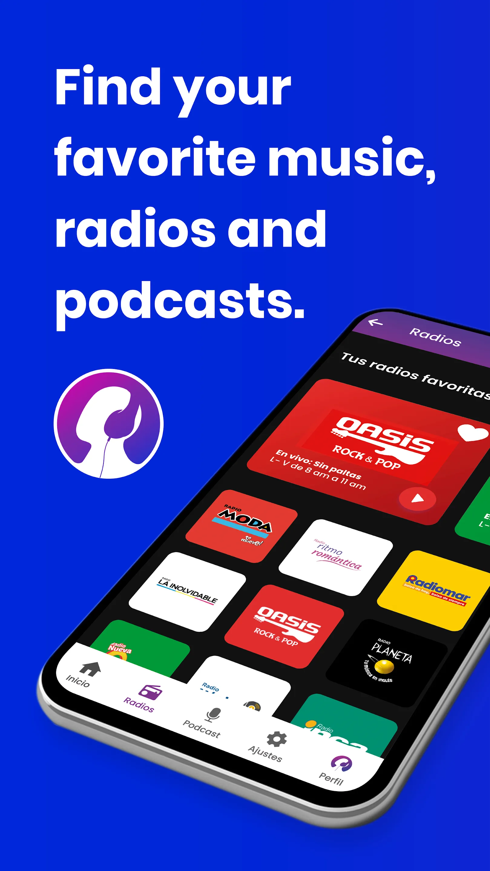 Oigo: Radios FM, Podcasts | Indus Appstore | Screenshot