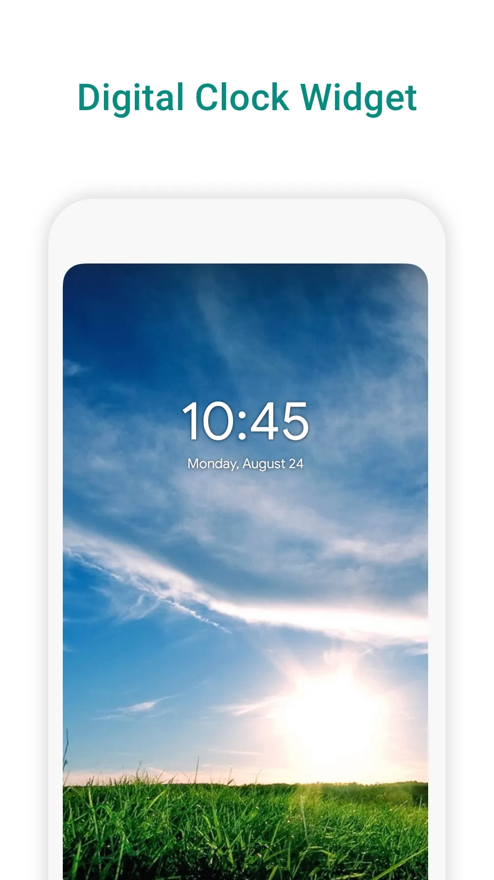 Digital Clock Widget | Indus Appstore | Screenshot