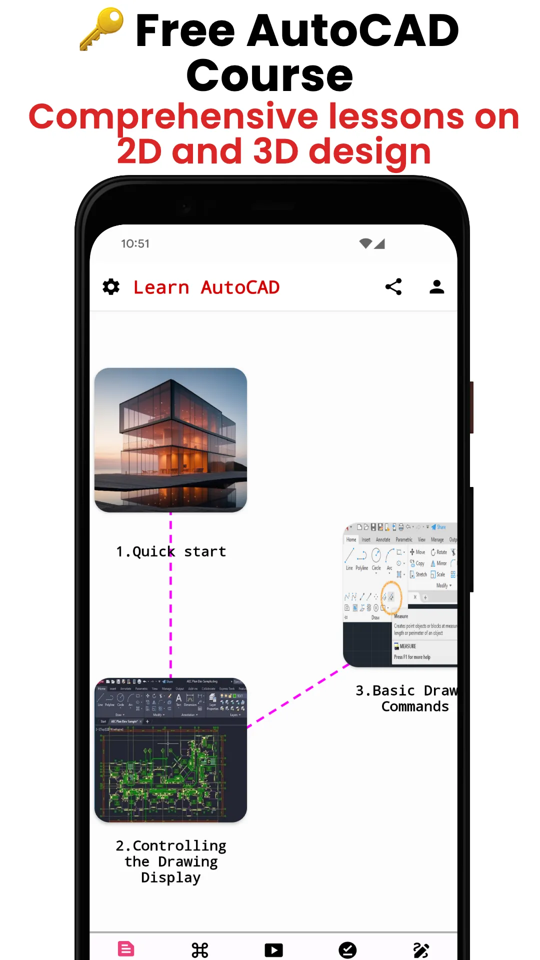 Learn AutoCAD Course: OFFLINE | Indus Appstore | Screenshot