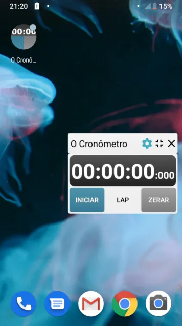 O Cronometro flutuante | Indus Appstore | Screenshot