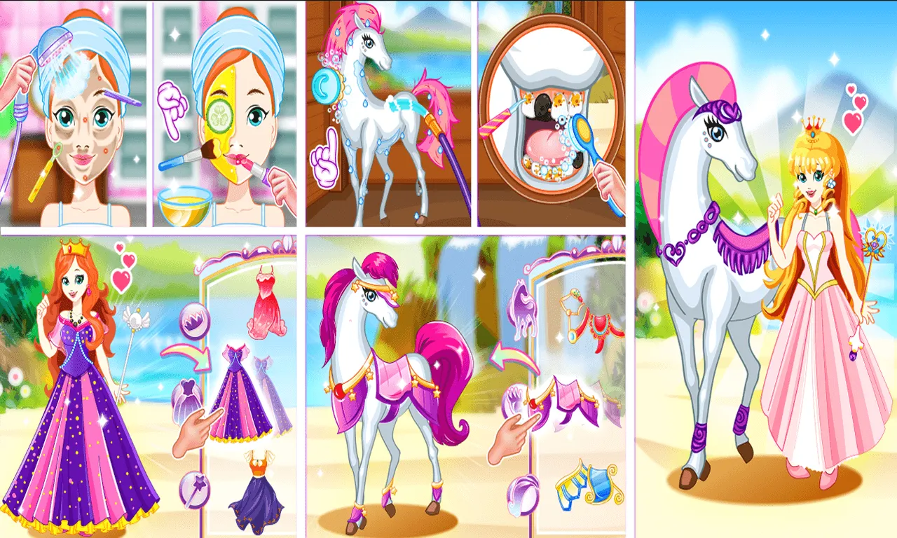 White Horse Princess Dress Up | Indus Appstore | Screenshot