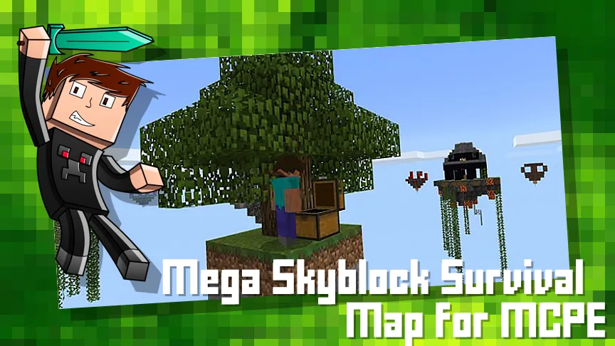 Mega Skyblock Survival Map for | Indus Appstore | Screenshot