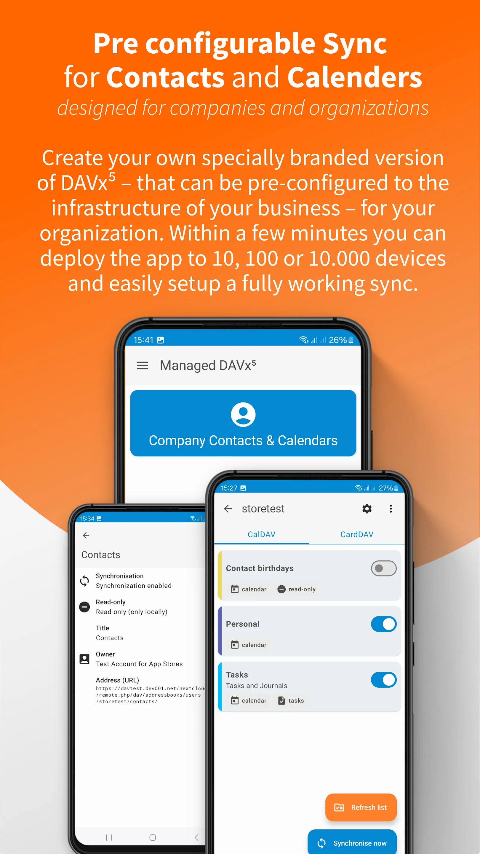 Managed DAVx⁵ for Enterprise | Indus Appstore | Screenshot