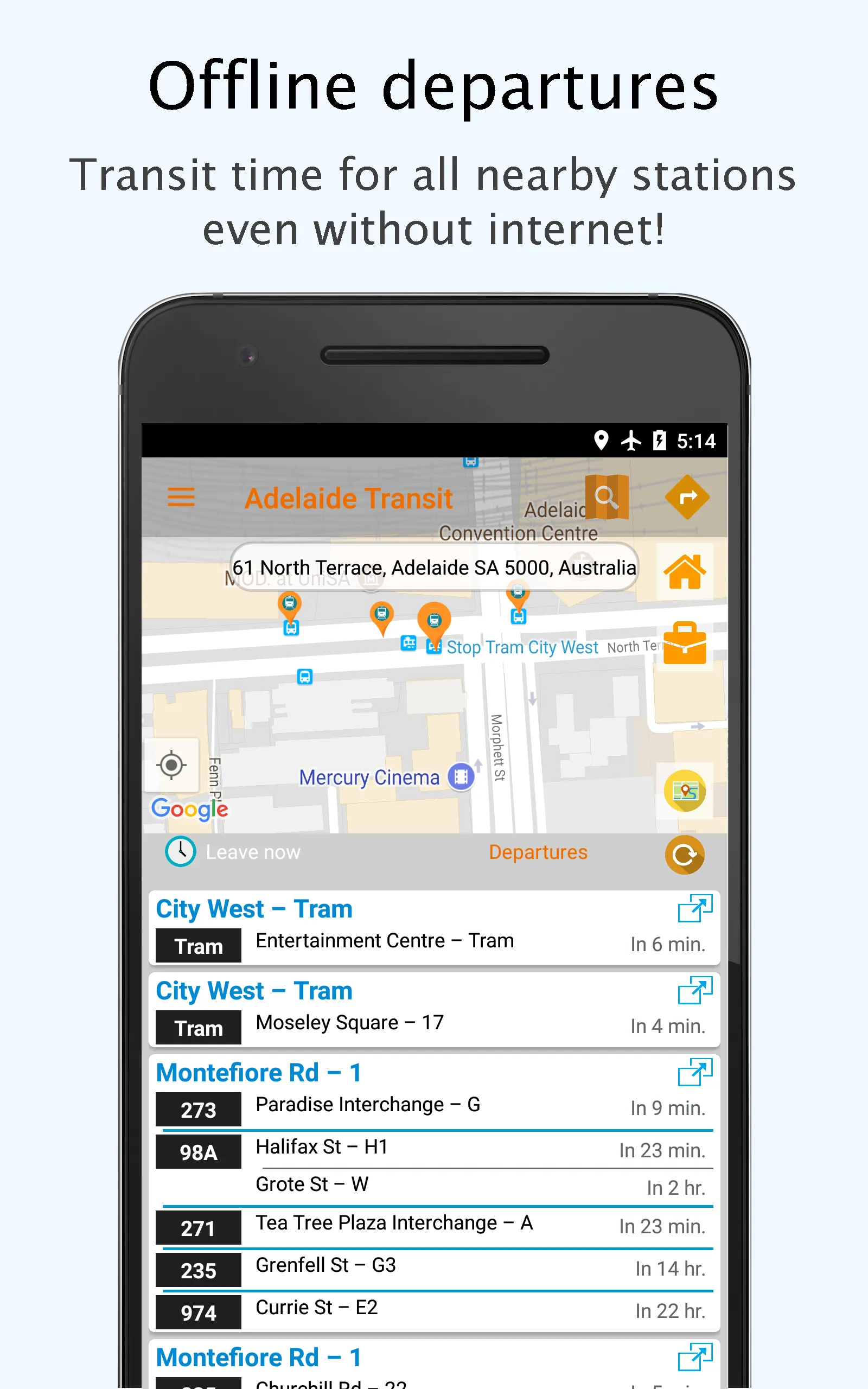 Adelaide Public Transit | Indus Appstore | Screenshot