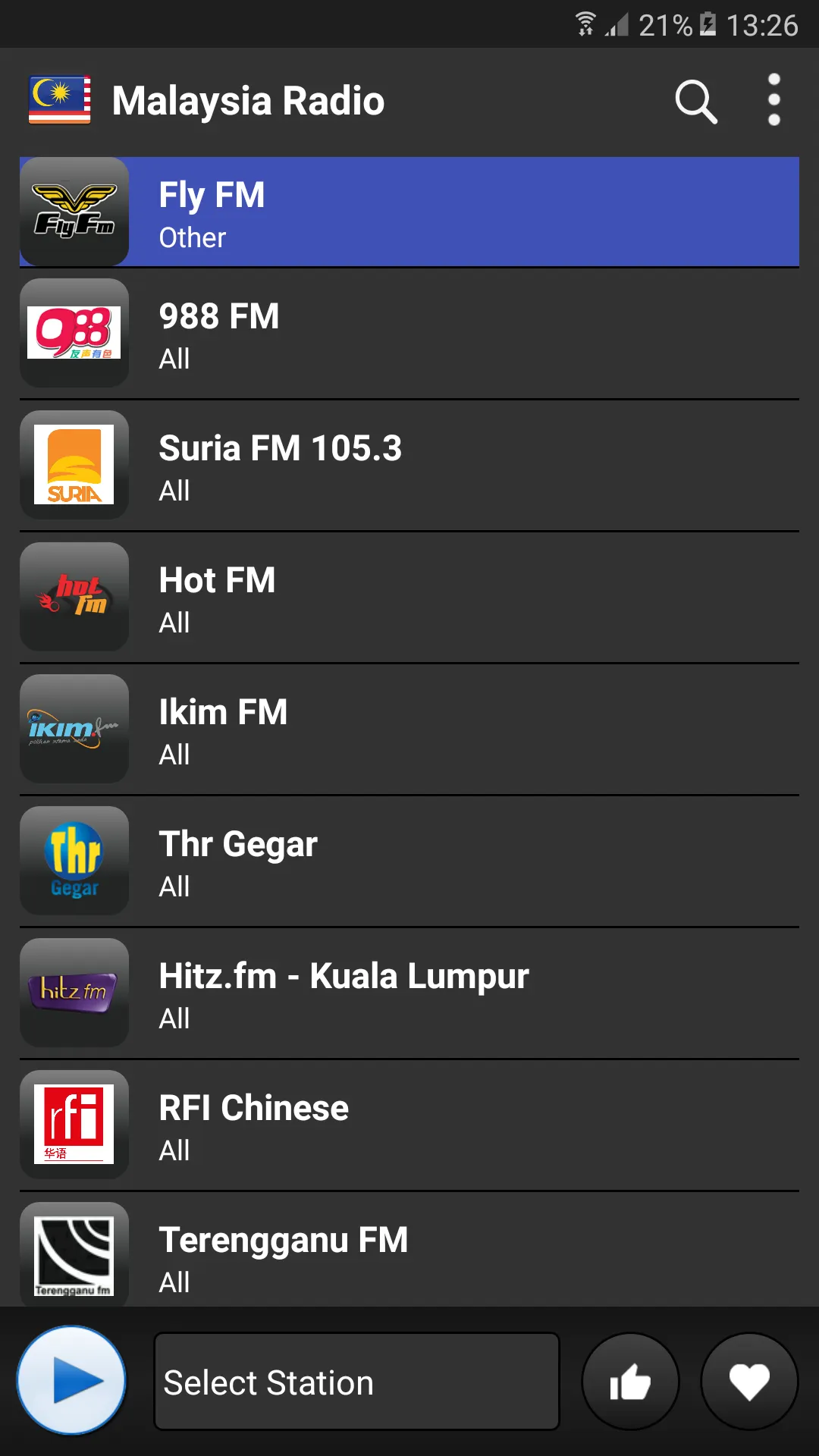 Malaysia radio online | Indus Appstore | Screenshot