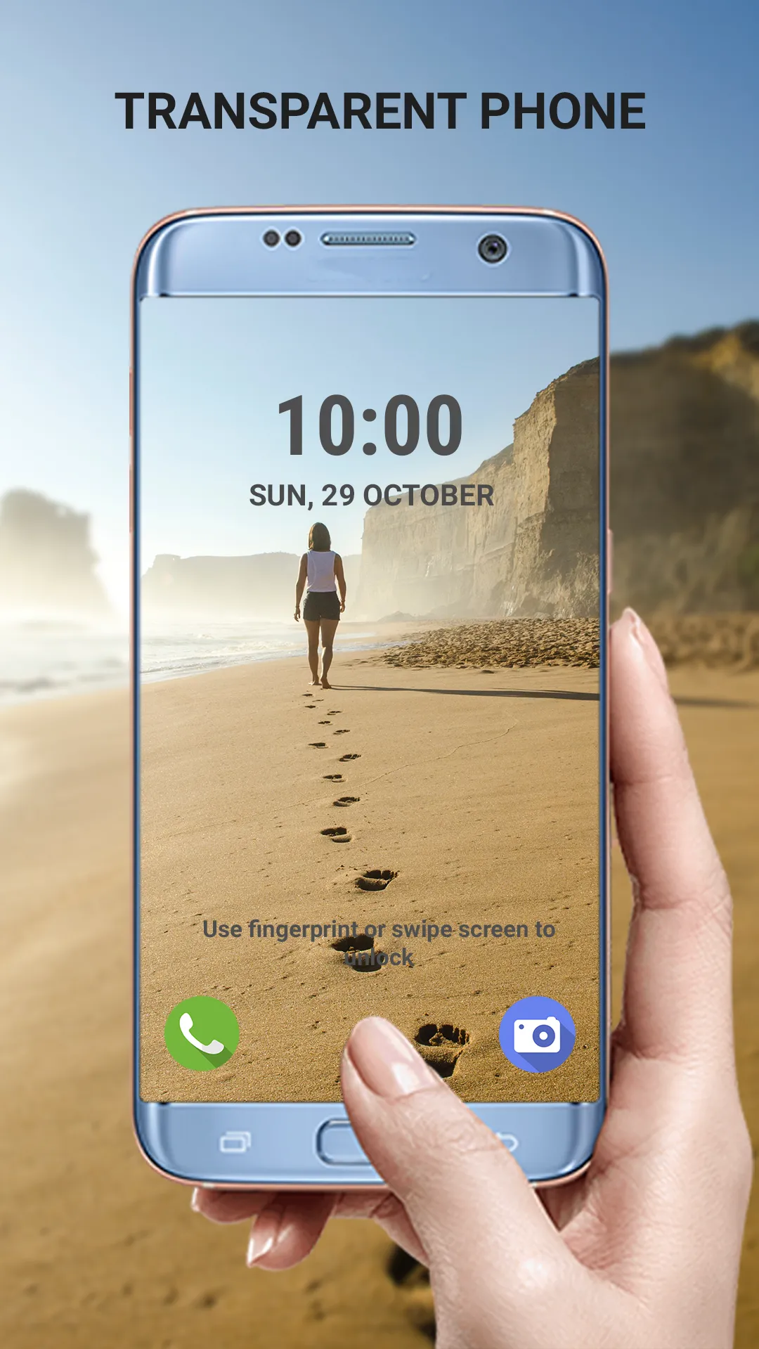 Transparent phone. Wallpaper | Indus Appstore | Screenshot