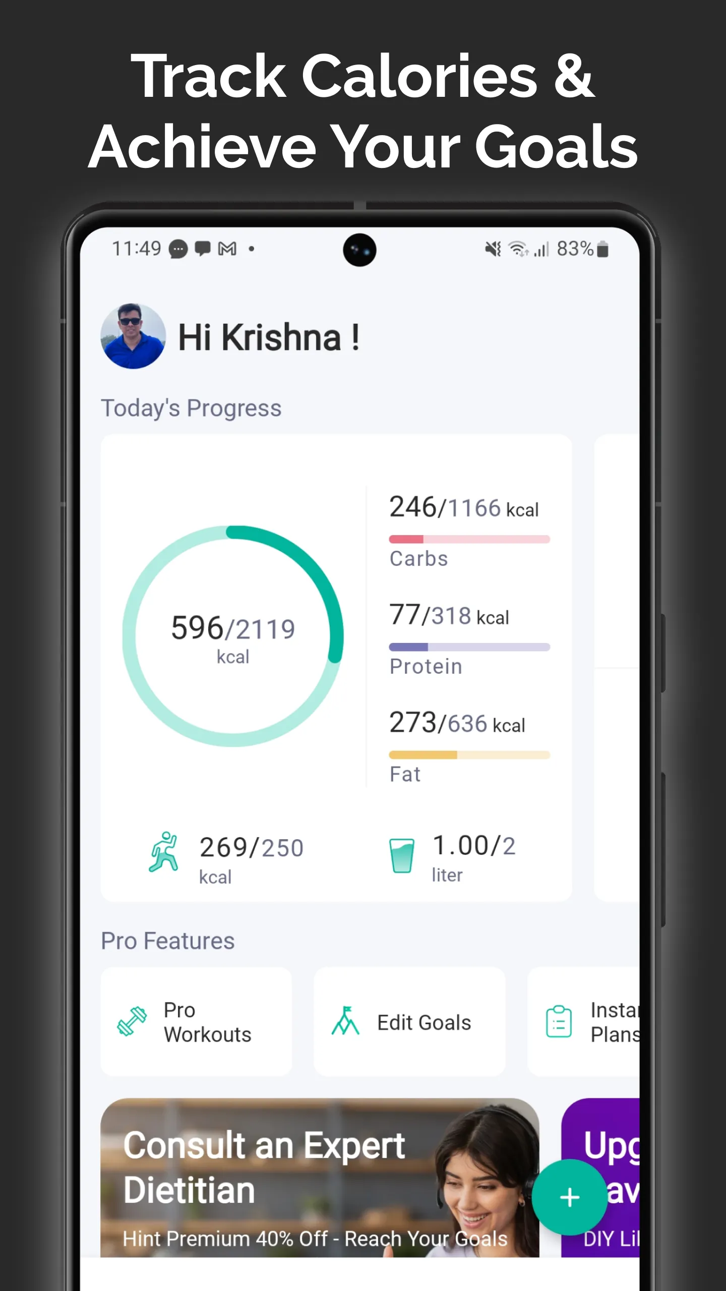 Hint Diet Plan Calorie Counter | Indus Appstore | Screenshot