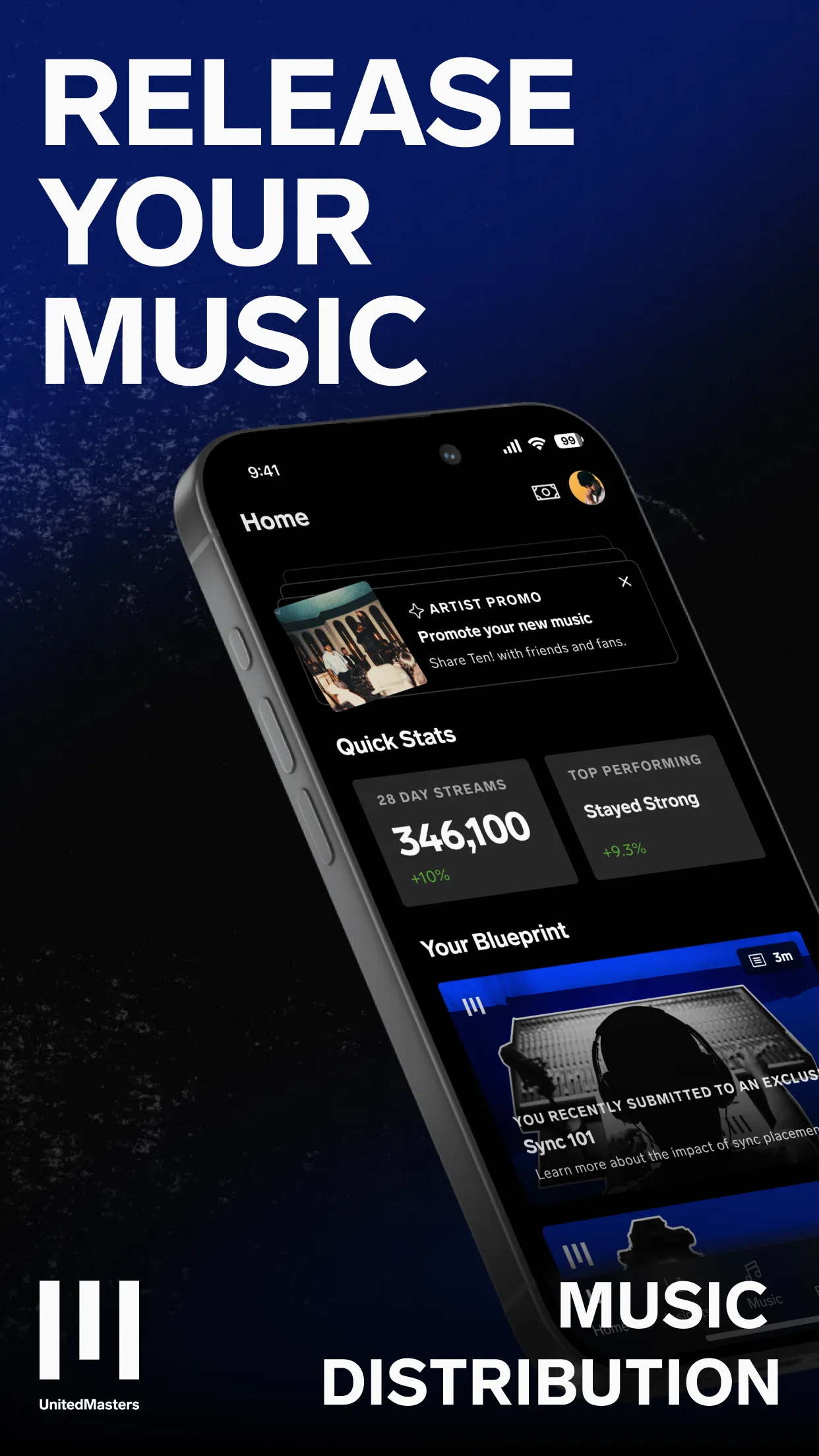 UnitedMasters: Release Music | Indus Appstore | Screenshot