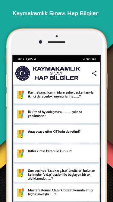 Kaymakamlık Sınavı HapBilgiler | Indus Appstore | Screenshot