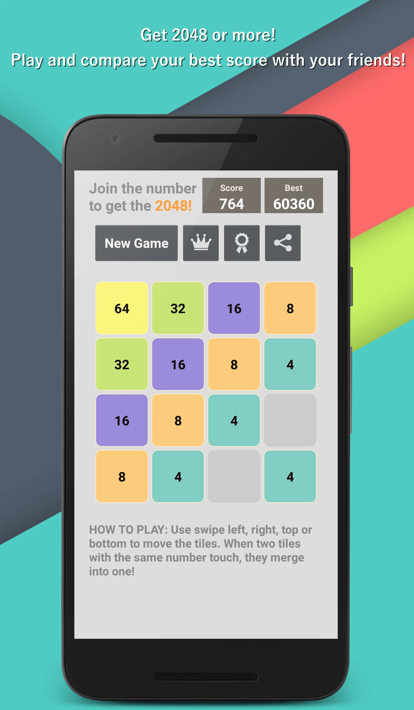 2048 Puzzle game | Indus Appstore | Screenshot