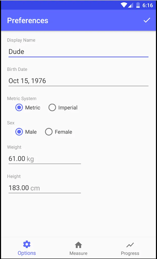 Body Fat Tracker | Indus Appstore | Screenshot