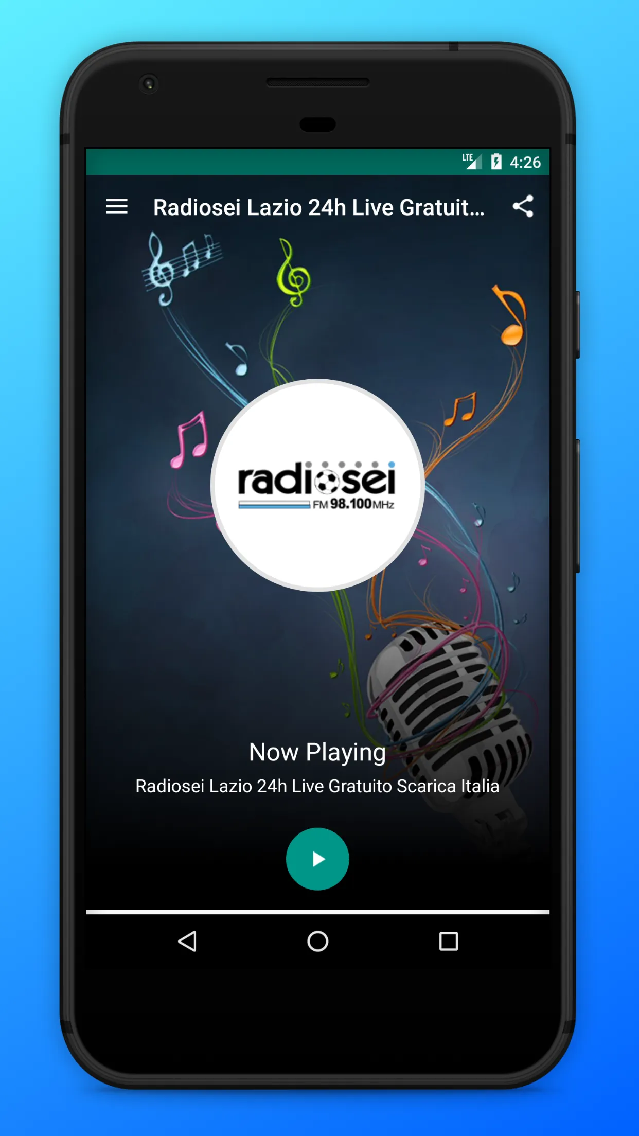 Radiosei Lazio FM Online App | Indus Appstore | Screenshot