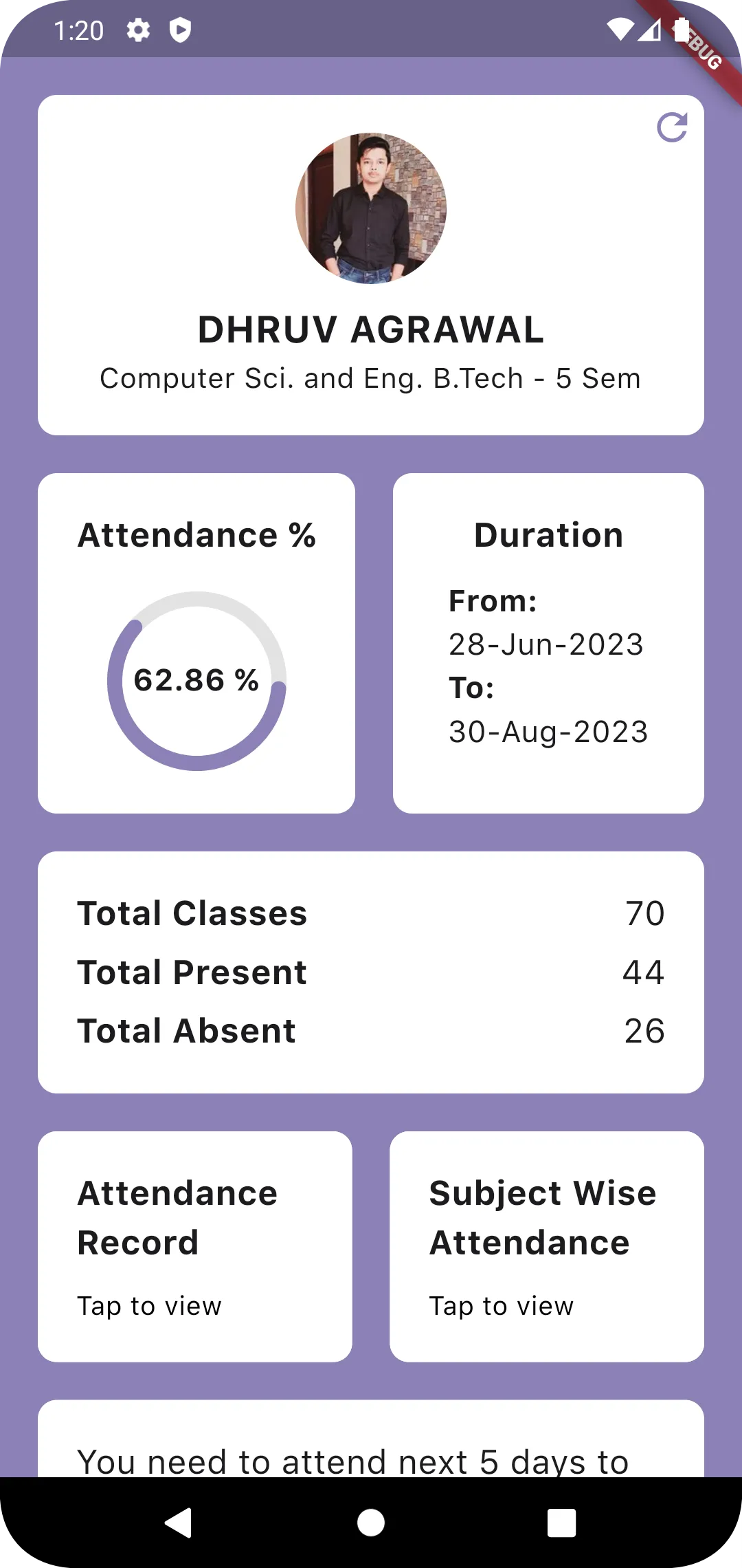 LNCT Attendance | Indus Appstore | Screenshot