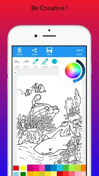 Sea Animals Coloring Book | Indus Appstore | Screenshot