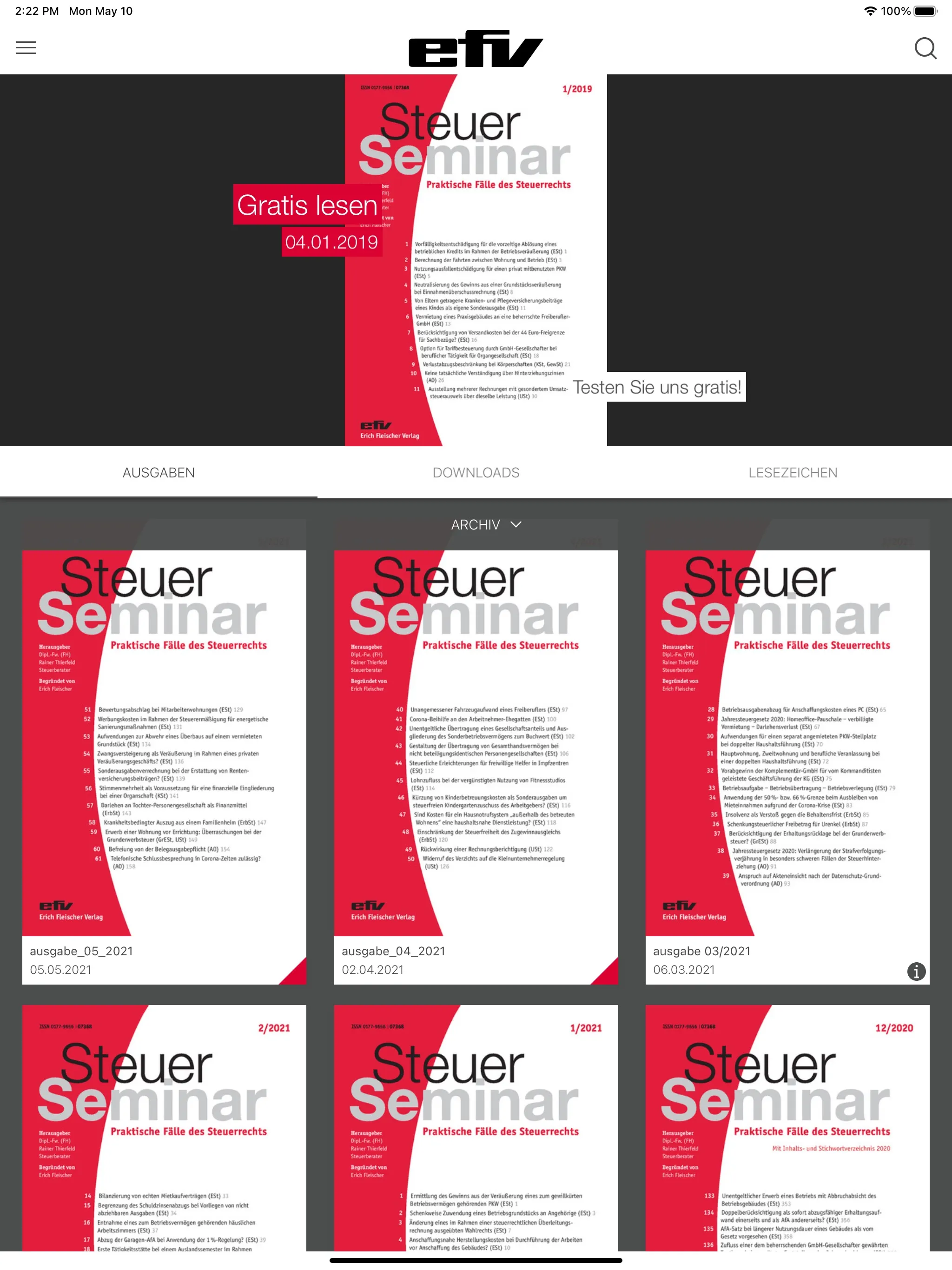 Steuer-Seminar | Indus Appstore | Screenshot