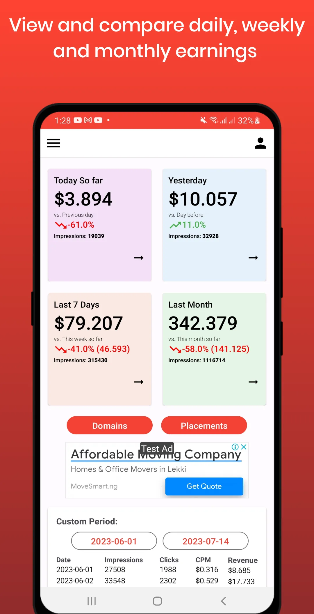 Earnings for Adsterra | Indus Appstore | Screenshot