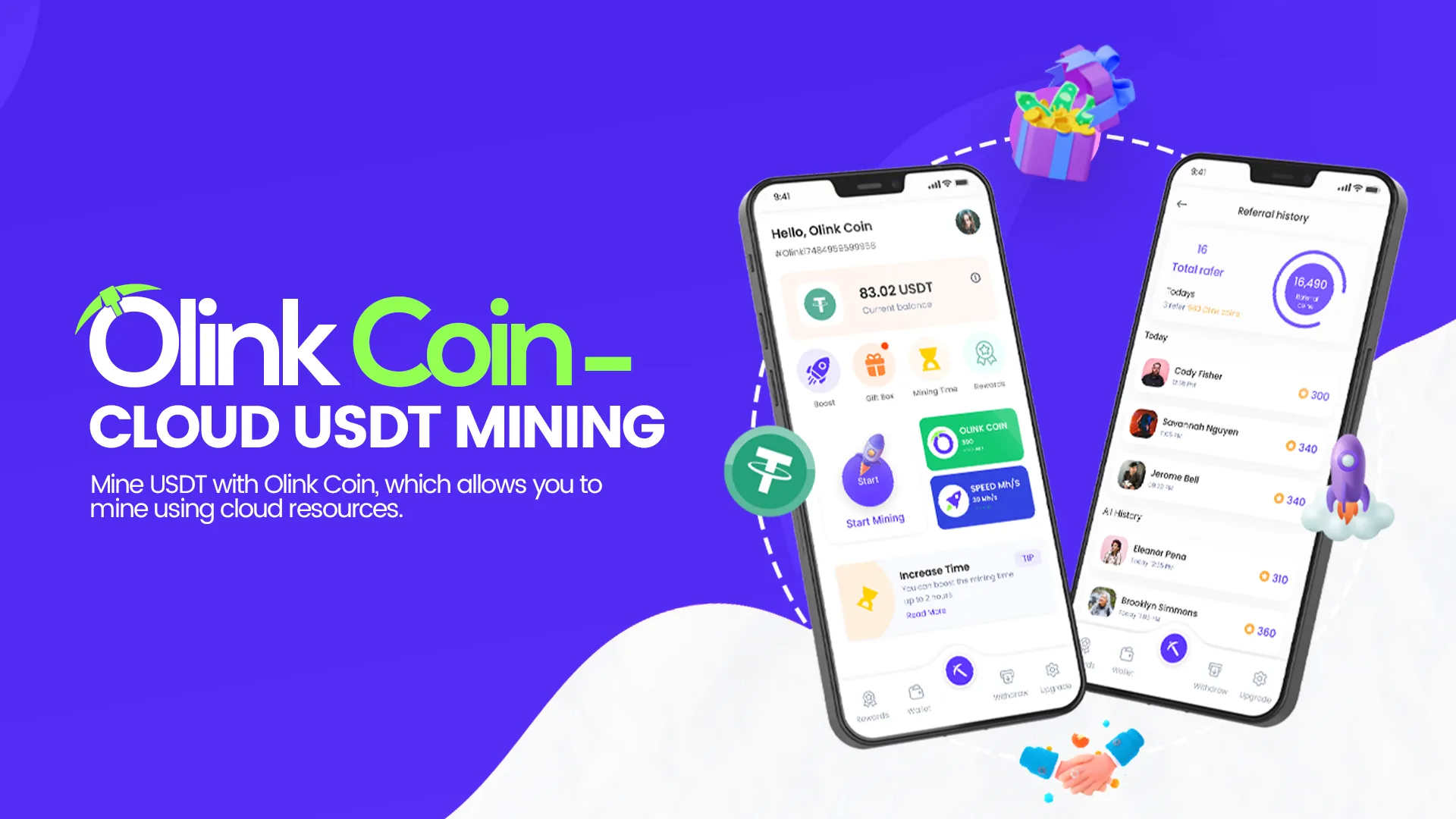 Olink: Cloud USDT Mining | Indus Appstore | Screenshot