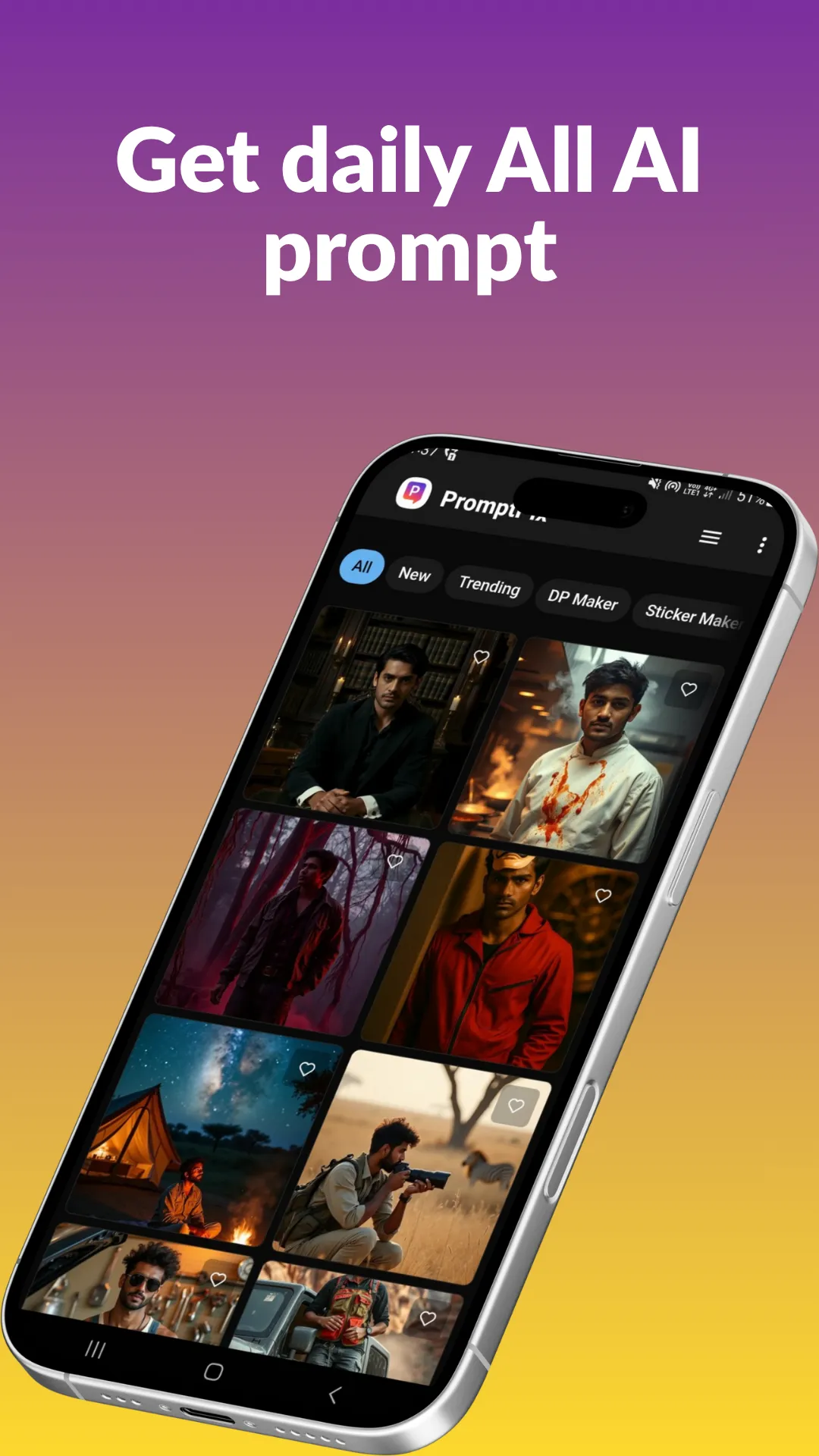 PromptPix -AI Prompt Generator | Indus Appstore | Screenshot